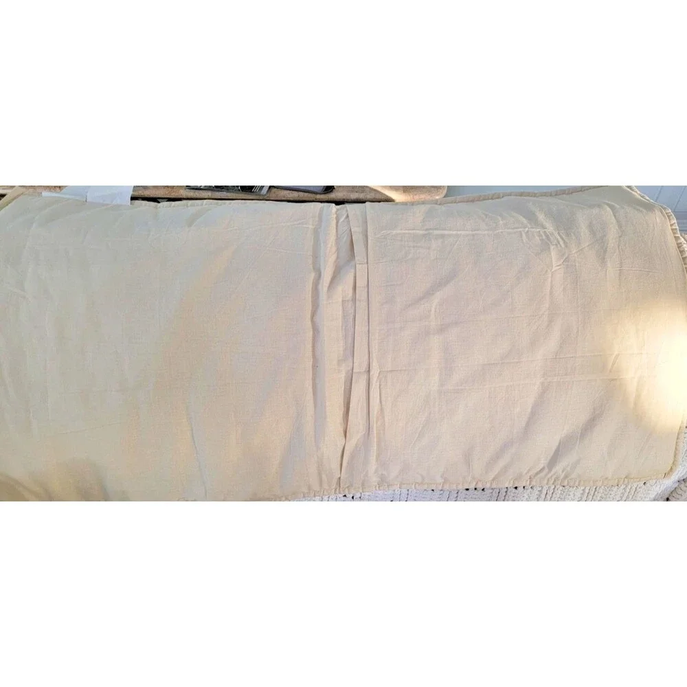 West Elm Solid Off White Textured Waffle King Sham 37